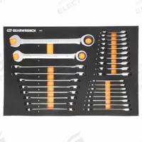 GEARWRENCH Hand Ratchet Set: Not Reversible, 20 1/4 in Overall Lg, 5° Min Arc Swing (MPN 86527). Key specifications — attr1205598: Not Reversible; attr1205624: GEARWRENCH.