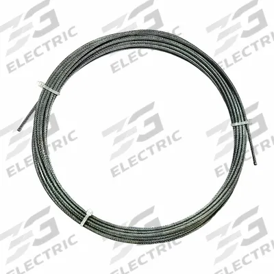 APPROVED VENDOR Wire Rope: Stainless Steel, 7 x 7, 28 lb Working Load Limit - Corrosion-Resistant Stainless-Steel Wire Rope