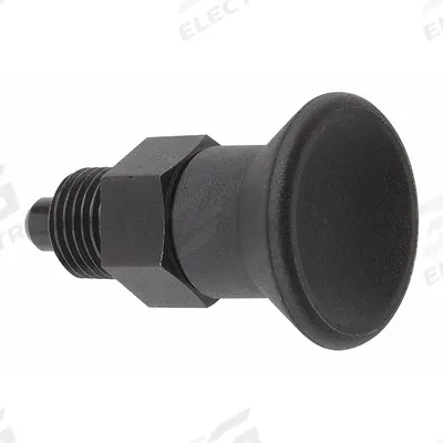 KIPP Indexing Plunger: Nonlocking, SS, M8x1 Thread - Nonlocking Short-Pin Pull-Knob Indexing Plungers