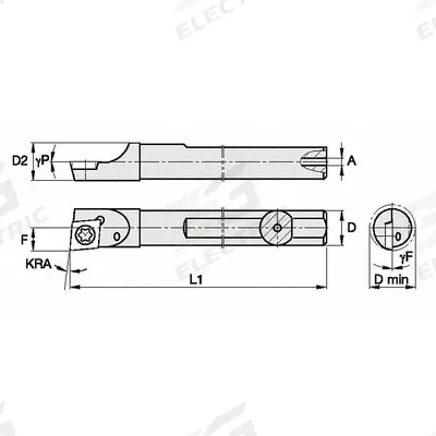 WIDIA Indexable Boring Bar: QSMI50055R (MPN 2825455) - Indexable Boring Bars