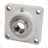 IPTCI BEARINGS 4 Bolt Flange Bearing: Radial Ball, 1/2 in Bore, PBT Plastic, Set Screws, 3 3/8 in Lg (MPN SUCTF201-8). Key specifications — Bore Type: Cylindrical; Brand: IPTCI BEARINGS; Housing Material: PBT Plastic; Lubricant Material: H-1 Grease; Mounting Bolt Size: 3/8 in; Split Housing: Not Split; System of Measurement: Inch.