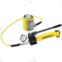 ENERPAC Low Profile Ram and Pump Set: 20 ton Cylinder Nominal Capacity, 1 3/4 in Cylinder Stroke (MPN SCL201H). Key specifications — attr96781: RCS201; attr96779: 6Z067 (Mfr. No. RCS201); attr96780: 6W462 (Mfr. No. P392); attr98877: ENERPAC.