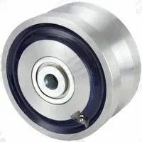 APPROVED VENDOR Track Wheel: 6 in Wheel Dia., 3 in Wheel Wd, 7,000 lb Load Capacity, Steel, V-Groove (MPN VFT-0630-12). Key specifications — attr1099880: No; attr1099886: Silver; attr1099891: APPROVED VENDOR.