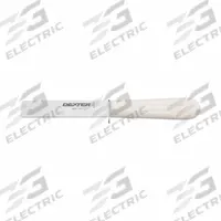 DEXTER RUSSELL Chef/Utility Knife: Honed, 9 1/2 in Overall Lg, Steel Blade, White Handle, White (MPN 09453). Key specifications — Sub-brand: Sani-Safe; Brand: DEXTER RUSSELL; Blade Material: Steel; Blade Type: Honed; Handle Color: White; Handle Material: Sanitary Polypropylene; Knife Type: Produce Knife; NSF Certified: Yes.