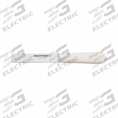 DEXTER RUSSELL Chef/Utility Knife: Honed, 9 1/2 in Overall Lg, Steel Blade, White Handle - Produce Knives