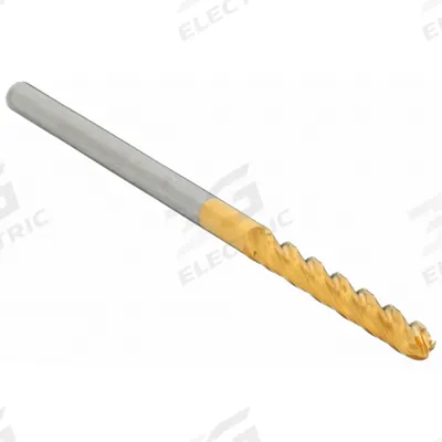 APPROVED VENDOR Ball End Mill: Carbide, TiN Coated, 4 Flute, 5/32" Mill Dia, 1-1/8" LOC - General Purpose Carbide Ball End Mills