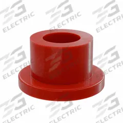 BUNTING BEARINGS Flanged Sleeve Bearing: PTFE, 3/16 in Bore, 5/16 in OD, 1/4 in Overall Lg, 5 PK (MPN BJ4F030502). Key specifications — Brand: BUNTING BEARINGS; Color: Red.