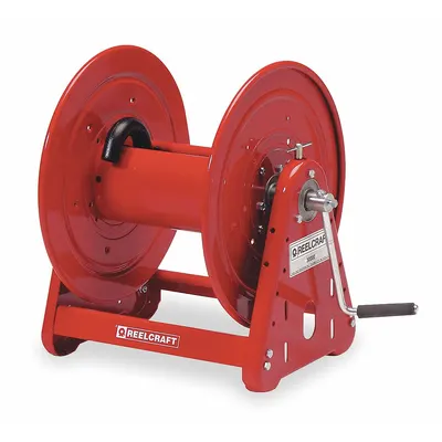 REELCRAFT Hand Crank Hose Reel: 100 ft (3/4 in I.D.), 17 3/4 in L x 25 3/4 in W x 20 1/4 in H - Standard Multipurpose Hand-Crank Hose Reels with Gooseneck