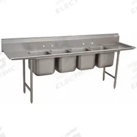 ADVANCE TABCO Scullery Sink: 4 Bowls, 42 in Overall Ht, 154 in Overall Lg, 31 in Overall Wd (MPN 9-44-96-24RL). Key specifications — Brand: ADVANCE TABCO.