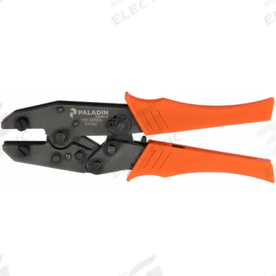 PALADIN Ratchet Crimper: For Coax Connectors/Modular Plug Connectors, Coax - Crimping Frames