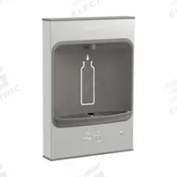 ELKAY Bottle Filling Station: On-Wall, Non-Refrigerated, Stainless Steel, Gray, Stainless (MPN EMASM). Key specifications — Housing Material: Stainless Steel; Housing Finish: Stainless; Brand: ELKAY; Chilling Capacity: Non-Refrigerated.