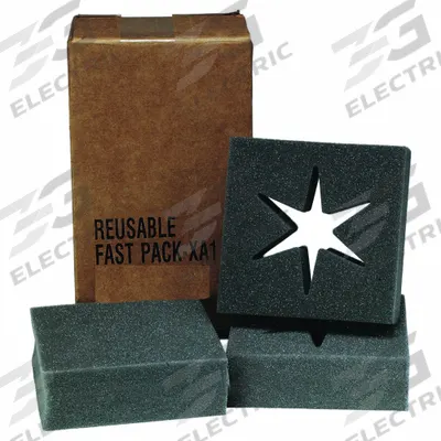 SKILCRAFT Shipping Box: 12 in x 12 in x 14 in, Single Wall - Anti-Static Fast Pack Shipping Boxes with Foam