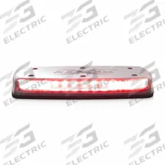 CODE 3 LED Minibar: Mini Light Bar, Red, Clear, SAE J845 Class 1, LED, Permanent, 12-24V, IP69K (MPN C5517CR). Key specifications — Brand: CODE 3; Lens Color: Clear; Number of Flash Patterns: 37; Installation Type: Permanent; Operating Voltage: 12-24V.