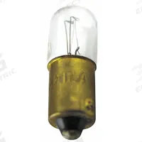 EATON Incandescent Bulb: Incandescent, Miniature Bayonet (BA9s), (T) Tubular, T3-1/4, 1835, 55V AC (MPN 28-5187). Key specifications — Light Color: White; Trade Number: 1835; Voltage: 55V AC; Brand: EATON; Bulb Shape: T3-1/4.