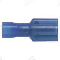 PANDUIT Wire Disconnect: Female Socket, Blue, Nylon, Full Coverage, 16 AWG – 14 AWG Wire Size (MPN DNF14-250FI-L). Key specifications — Brand: PANDUIT; Manufacturer Part Number: DNF14-250FI-L.