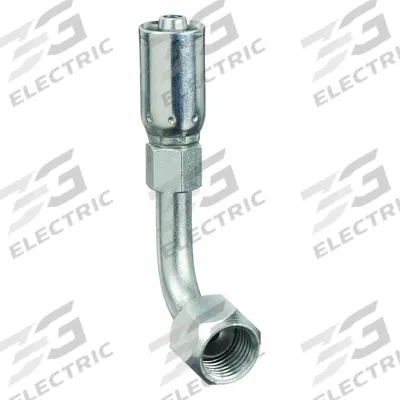 WEATHERHEAD Hydraulic Crimp Fitting: Steel x Steel, 90° Elbow, -4 For Hose Dash Size - Weatherhead Crimp Hydraulic Hose Fittings with JIC Connection