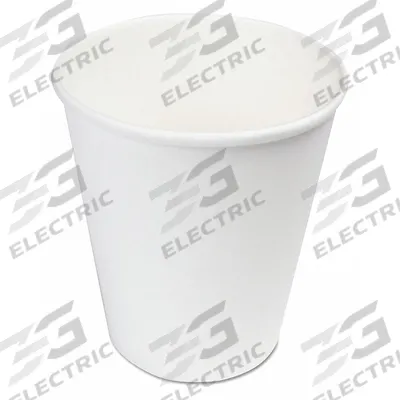 BOARDWALK Disposable Hot Cup: 8 oz Capacity, White, Paper, Unwrapped, Patternless - Paper Hot Cups