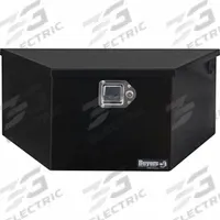 BUYERS PRODUCTS Utility Chest Truck Box: Steel, Gloss Black, 17 3/4 in Overall Dp, 31 in Overall Wd (MPN 1701283). Key specifications — Color: Gloss Black; Brand: BUYERS PRODUCTS; Latch Type: Paddle Handle; Lock Type: Keyed Cam Lock.