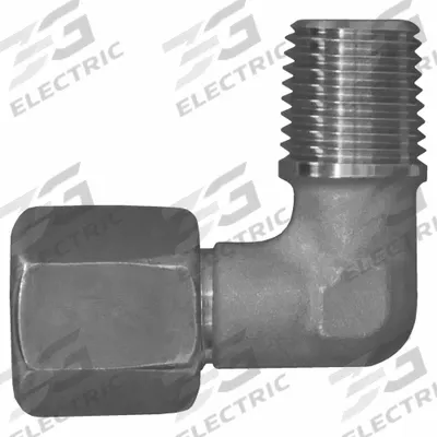 BRENNAN INDUSTRIES Compression Fitting Elbow: 8 mm OD x 1/4 in Pipe size, Compression x MNPT - Flareless Bite-Type Stainless Steel Compression Fittings