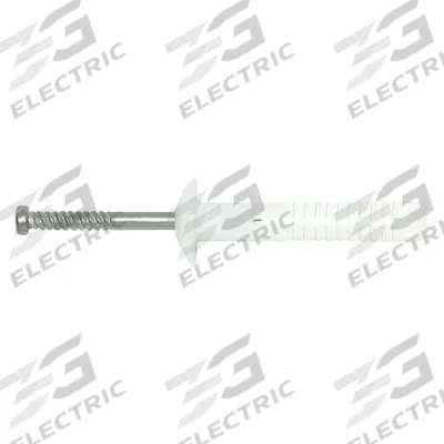 DEWALT Hammer Drive Pin Anchor: 1/4 in Dia, 1 1/2 in Overall Lg, Mushroom, Nylon - Nylon Removable Nail Drive Anchors