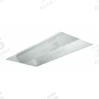 COLUMBIA LIGHTING Recessed Troffer: 4 ft Lg, 2 ft Wd, 4,818 lm, 3500K, 49.6 W, 120 to 277V AC (MPN LSTE24-35MLG-MPO-EDU). Key specifications — attr1261884: 120 to 277V AC; attr1261878: COLUMBIA LIGHTING; attr1261883: (4) Lamp T8; attr1261870: 3500K; attr1261880: Yes.