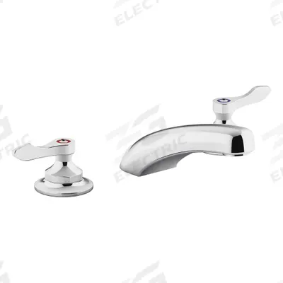 KOHLER Straight Spout Bathroom Faucet: Triton Bowe, Brass, Polished Chrome Finish - Widespread Handle Bathroom Faucets