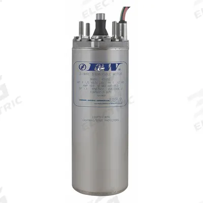 FLINT & WALLING Deep Well Submersible Pump Motor: 3 Wires, 230V AC - Motors for Submersible Deep Well Pumps