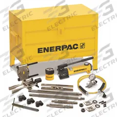 ENERPAC Hydraulic Puller Set: 3.5 ton Capacity with Attachments, 7 ton Cylinder Nominal Capacity (MPN BHP162). Key specifications — attr98874: ENERPAC; attr96739: Cross Bearing Puller; attr1177737: Hand Pump.