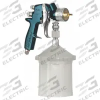DEVILBISS Conventional Spray Gun: Conventional, 11 in to 12 in, 1/4 in Air Inlet Size, NPT, Aluminum (MPN FLG-CNS-115). Key specifications — Brand: DEVILBISS; Air Consumption: 10.4 cfm @ 40 psi; Air Inlet Type: NPT; Compatible Fluid Type: Paints; Includes: Adapter; Material: Aluminum.