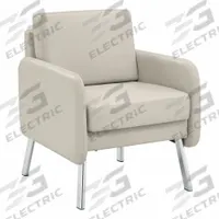 OFFICE STAR Armchair: Tan, Beige, 4 Casters/Glides, 26 in Overall Wd, 33 1/2 in Overall Ht, Leather (MPN SL5601-PD28). Key specifications — Brand: OFFICE STAR; Features: Foam Seat; Frame Color: Beige; Back Material: Leather; Seat Material: Polyurethane; Chair Material: Faux Leather.