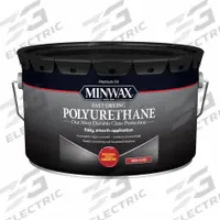 MINWAX Finish: Varnish, Interior, Oil, 2.5 gal Container Size, Wood, Gloss, Clear, Clear, Minwax (MPN 319100000). Key specifications — Brand: MINWAX; Transparency: Clear; Use Location: Interior; Sheen: Gloss; Sub-Brand: Minwax; Color: Clear; Resin Type: Polyurethane.
