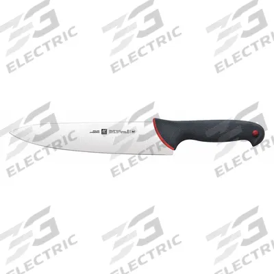 ZWILLING J.A. HENCKELS Knife: Straight, 10 in Overall Lg, Stainless Steel Blade, Black Handle - Chef's Knives