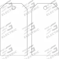 BRADY Shipping Tag: #7, 5 3/4 in Tag Ht, 2 7/8 in Tag Wd, White, Polyester, Plain Tag, 25, PK (MPN 76198). Key specifications — Tag Color: White; Tag Material: Polyester; Card Stock Thickness: 30 Points; Brand: BRADY.