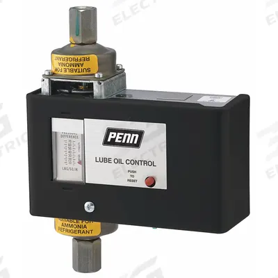 JOHNSON CONTROLS Mechanical Lube Oil Pressure Control: 8 psi to 70 psi, 90 sec Delay - Mechanical Lube Oil Pressure Controls