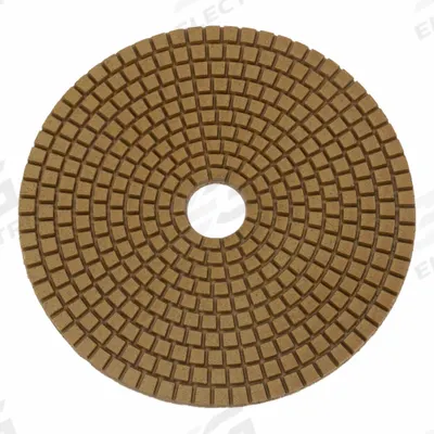 HUSQVARNA Polishing Tool: Extra Hard/Extra Soft/Hard/Medium/Soft, 50 Grit, Brown - Polishing Pads