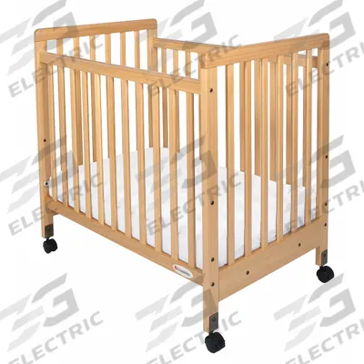 FOUNDATIONS Compact Size Crib: 39 in Overall Lg, 26 1/4 in Overall Wd, 38 in Overall Ht - Cribs