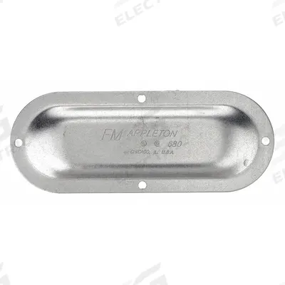 APPLETON ELECTRIC Covers for Conduit Access Fitting: Steel, FM8, 3/4 in Trade Size - Covers for Conduit Access Fittings