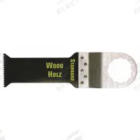 FEIN Oscillating Tool Blade: 1 1/4 in Blade Wd, 4 13/16 in Overall Lg, Flush Cutting, Carbon Steel (MPN 63502123018). Key specifications — attr1097473: Drywall; attr1097476: FEIN; attr1097456: Flush Cutting.
