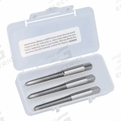 CLEVELAND Tap Kit: 5/16"-18 UNC, H3 / 3B, 2 Flute - Three-Piece Hand Tap Sets