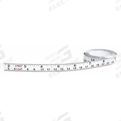 US TAPE Adhesive Backed Tape Measure: Metric/SAE, Inch/Metric, Decimal, Left to Right - Inch & Metric Adhesive Tape Measures
