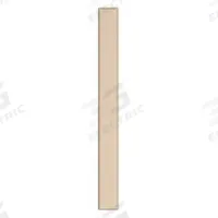 ASI GLOBAL Partition Column: Steel, Smooth Semi Gloss, Khaki, 70 in Ht, 7 in Wd, 1 1/4 in Thick (MPN 40-91370794-15). Key specifications — Inner Core Type: Honeycomb; Brand: ASI GLOBAL PARTITIONS; Color: Khaki; Finish/Texture: Smooth Semi Gloss.