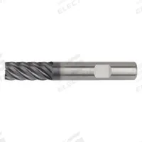 WIDIA HANITA Square End Mill: Carbide, AlTiN Coated, 6 Flute, 16 mm Mill Dia, 22 mm LOC, 82 mm OAL (MPN D50716006W)