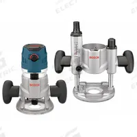 BOSCH Router: Mid-Size, Fixed and Plunge Base, 2.3 hp, Variable Speed, 25,000 RPM, 1/2 in Collet (MPN MRC23EVSK). Key specifications — attr326433: Soft-Start; attr241172: Router; attr217717: 120V AC; attr217680: BOSCH.