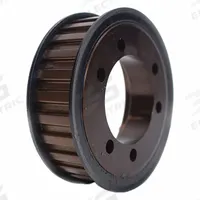 APPROVED VENDOR Timing Belt Pulley: Trapezoidal, Bushed, For H Timing Belt Section, For 1 in Belt Wd (MPN QD40H100). Key specifications — Brand: APPROVED VENDOR; Tooth Profile: Trapezoidal; Finish: Black Oxide; For Bushing Type: Quick Detachable.