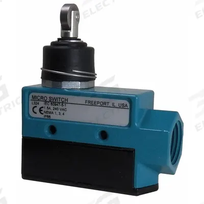 Honeywell Non Plug-In Limit Switch: Cross Roller Plunger, Metallic - Top-Mount Roller-Plunger Limit Switches