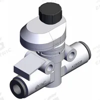 SMC Speed Controller: In-Line Fitting, Screw, 1/4 in Valve Body Size, 6 mm Push to Connect Tube (MPN AS2052FS-06). Key specifications — attr947203: Brass/PBT; attr947205: SMC.