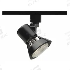 Track Lighting Head: Incandescent, Flared Shape, 50 W, 3 1/2 in Dia, 3 5/8 in Lg, Black (MPN R531 BL). Key specifications — Brand: JUNO LIGHTING; Lighting Technology: Incandescent; Housing Color: Black.