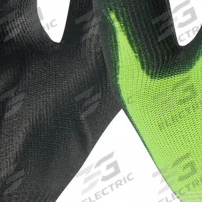 MILWAUKEE Work Gloves: 2XL ( 11 ), Smooth, Polyurethane, Palm, Dipped, ANSI Abrasion Level 3 - Knit Gloves with Polyurethane Coating