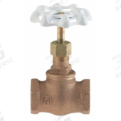MILWAUKEE VALVE Globe Valve: For Gas/Oil/Water Media, Bronze, Z-Body, 1 1/4 in Pipe Size - Lead-Free Bronze Straight-Body General-Service Globe Valves