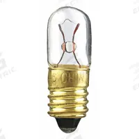 APPROVED VENDOR Incandescent Bulb: Incandescent, Miniature Screw (E10), (T) Tubular, T3-1/4, 46 (MPN 46-10PK). Key specifications — Light Color: White; Bulb Shape: T3-1/4; Trade Number: 46; Brand: APPROVED VENDOR; Voltage: 6.3V AC.